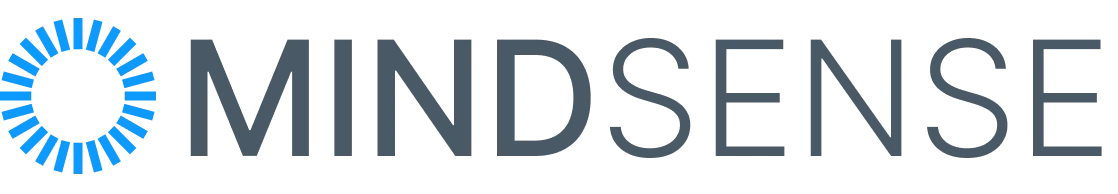 Logo MindSense — řešení pro výzkumné laboratoře